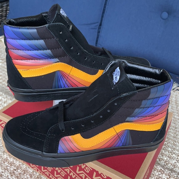 Vans Sk8-Hi Reissue Refract Black/Multi Men’s - Picture 12 of 16